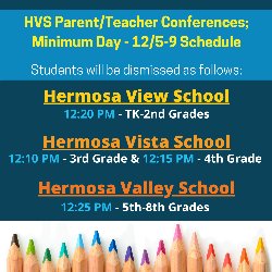Parent/Teacher Conferences - Minimum Day All Week 12/5-92
